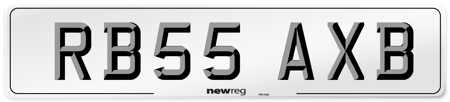 RB55 AXB Number Plate from New Reg